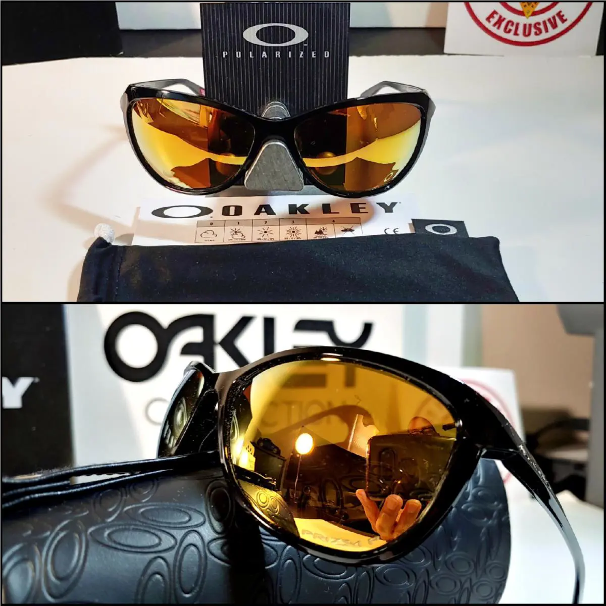Polarized Oakley Pasque OO9222 Ink Frame w Prizm™ P Rose Gold Lens + Carry Bag