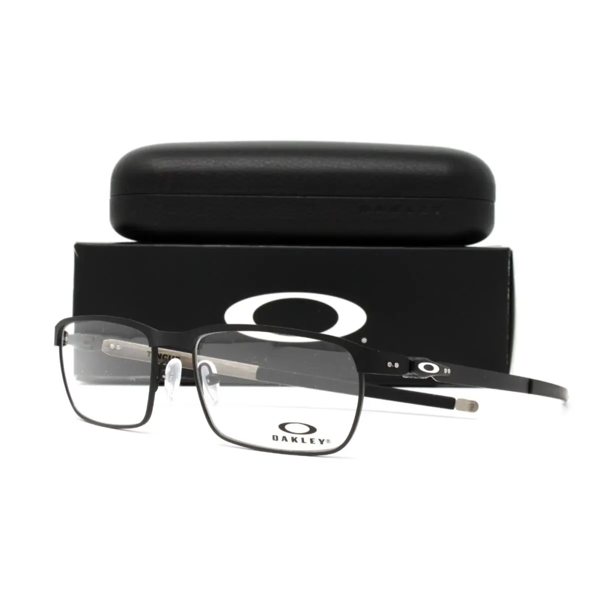 Oakley Eyeglasses Tincup Men`s Metal Frame Powder Coal 54mm OX3184-01 - Frame: Black