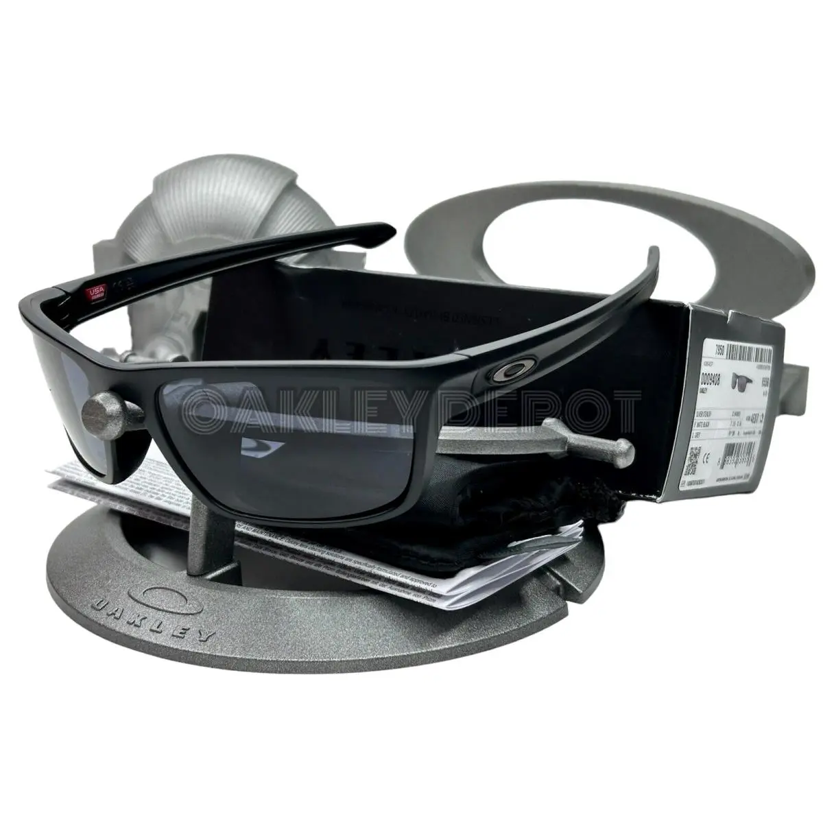 Sliver Stealth 009408 Matte Black/grey Sunglasses 137 by Oakley