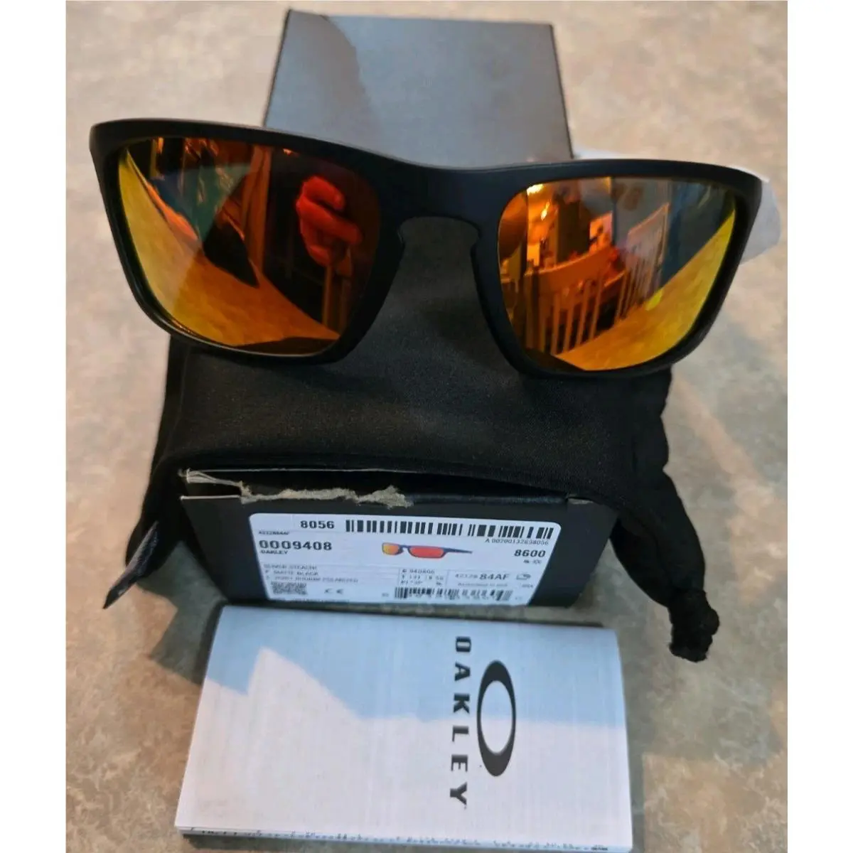 Oakley Sliver Stealth Polarized Sunglasses Black/ruby Iridium OO9408-06 Rare - Frame: Black, Lens: Ruby