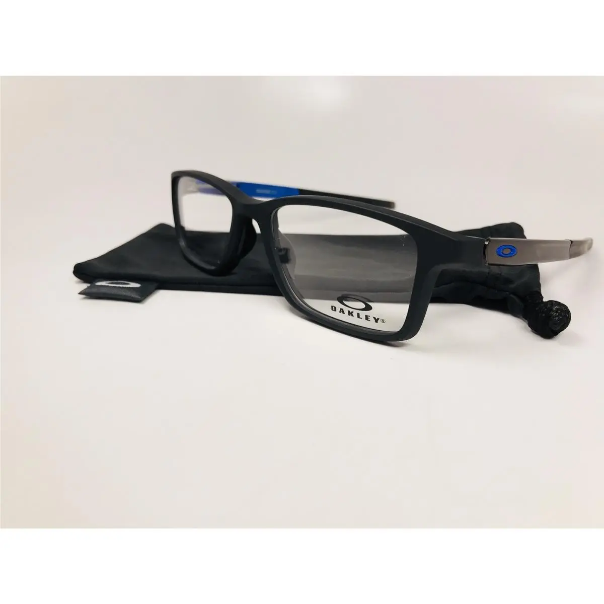 OX8112-0454 Satin Black Blue Guage 7.1 Eyeglasses 54mm W/bag by Oakley