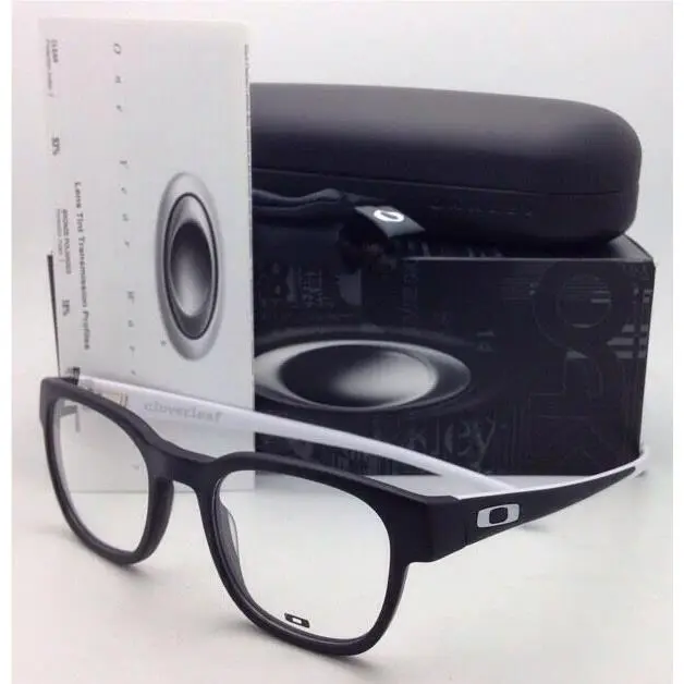 Eyeglasses Cloverleaf OX 1078-0849 49-20 Satin Black White Frame by Oakley