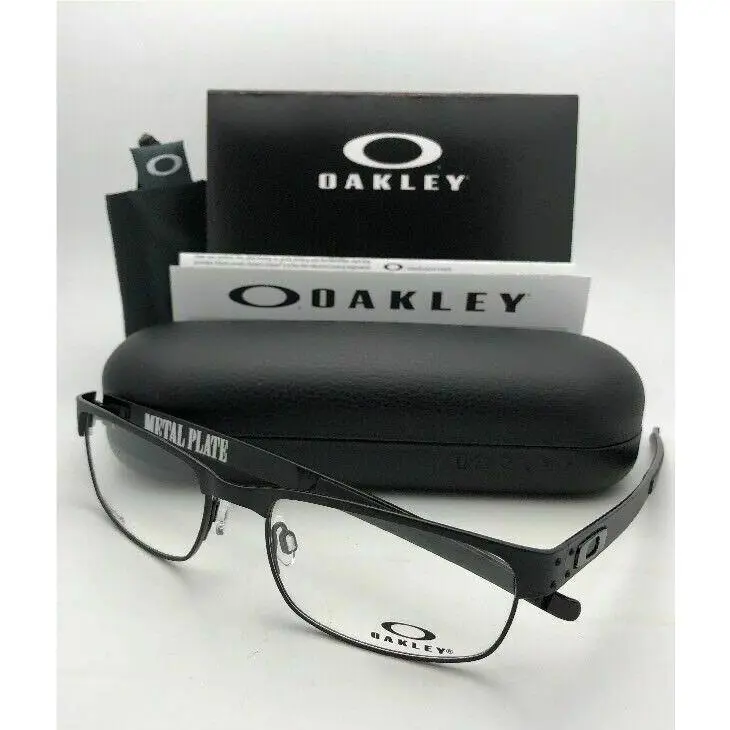 Titanium Eyeglasses Metal Plate OX5038-0555 55-18 Matte Black Frames by Oakley