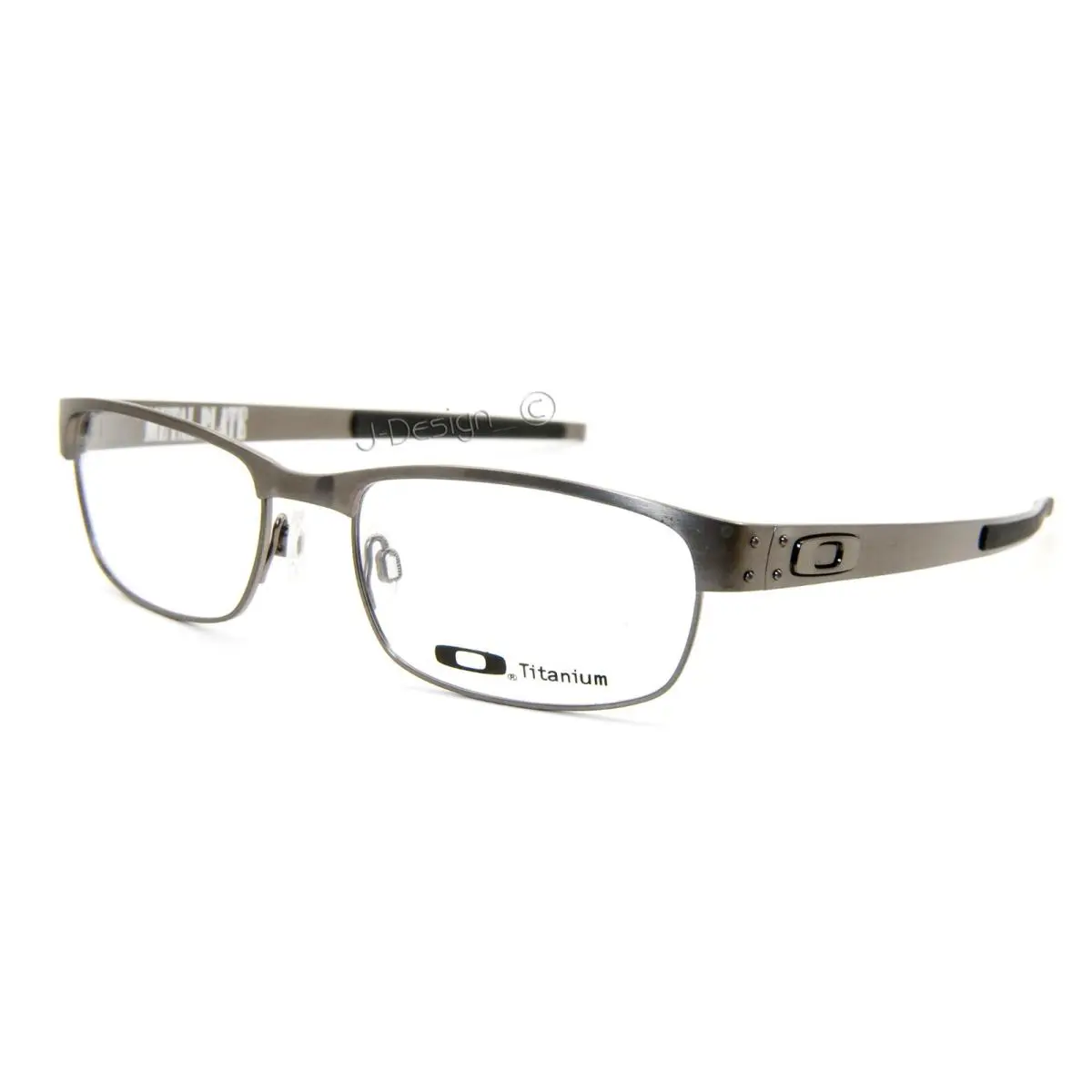 Oakley Metal Plate OX5038-0655 Brushed Chrome Titanium Size 55/18/140 Eyeglasses