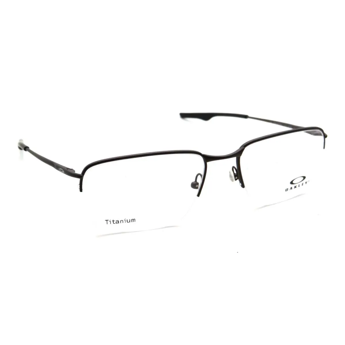 Oakley Eyeglasses Wingback SQ OX5148-0156 56-18 Titanium Matte Black Frames - Frame: Black, Lens: Demos with Imprint