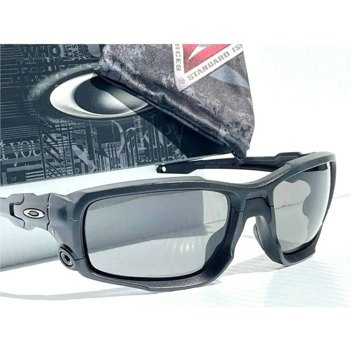Shocktube Matte Black Ballistic Grey Lens Sunglass 9329-01 by Oakley