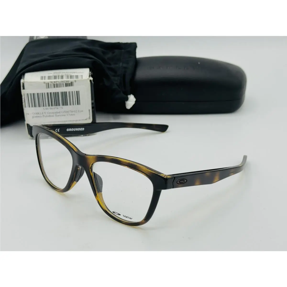Grounded Eyeglasses 53-17-136 Polished Tortoise Frame OX8070-02 by Oakley