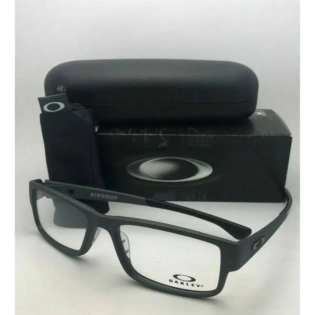 Eyeglasses Airdrop OX8046-1357 XL Large 57-18 143 Satin Light Steel by Oakley