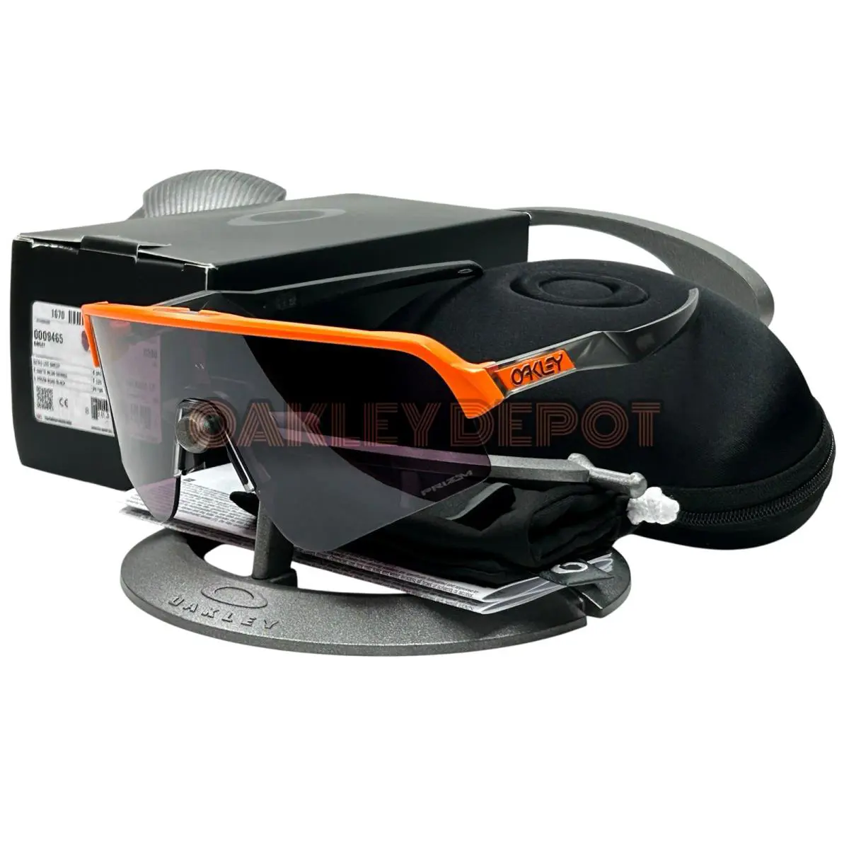 Oakley Sutro Lite 09463 Red and Yellow Custom Sunglasses Prizm Black Lens - Frame: Red, Lens: Black