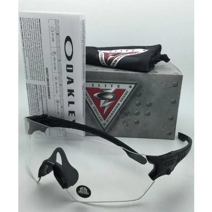 Safety Oakley Industrial Tombstone Sunglasses OO9328-05 Black W/clear Ansi Z87.1