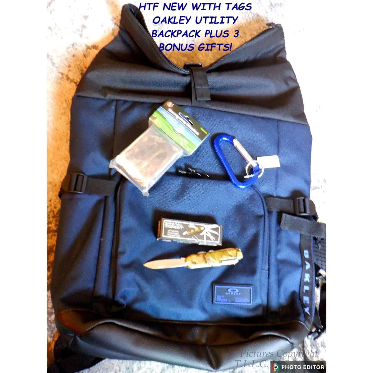 Nwt/new 921629  Blue Rolled UP  Backpack + BONUSES-$150+V by Oakley