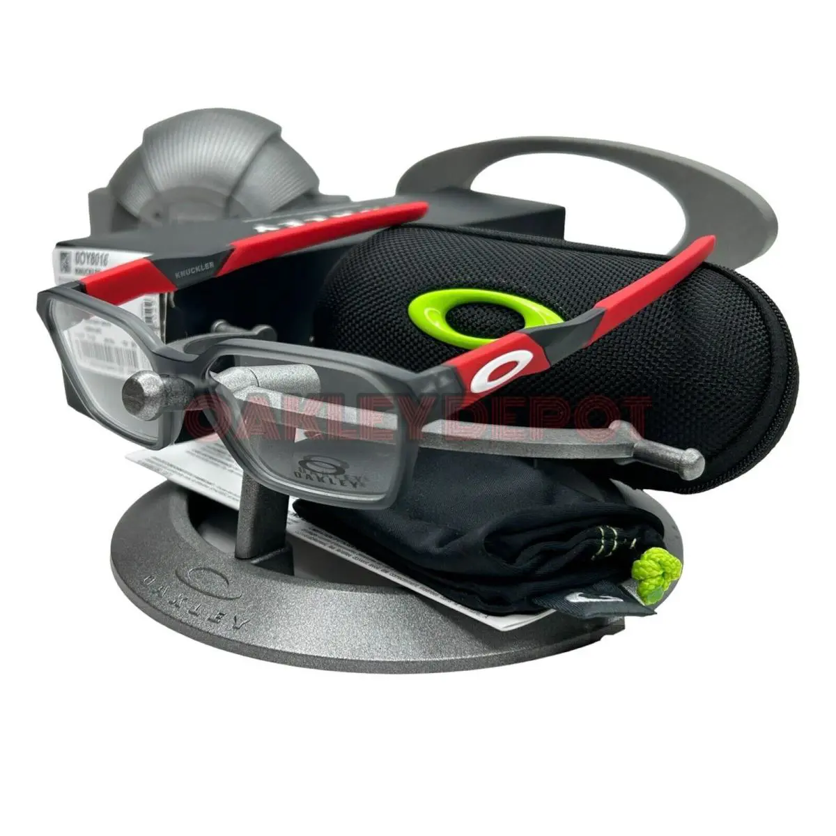 Knuckler 0Y8018 Satin Grey Smoke/demo Lens 49-14-126 RX Eyeglasses by Oakley