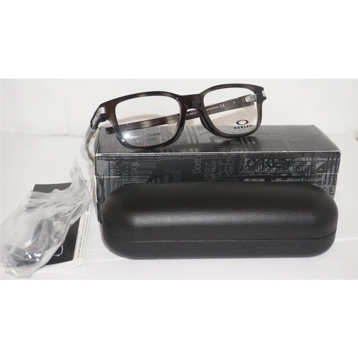 Eyeglasses Latch SS Polished Grey Tortoise OX8114 0350 50 17 131 by Oakley