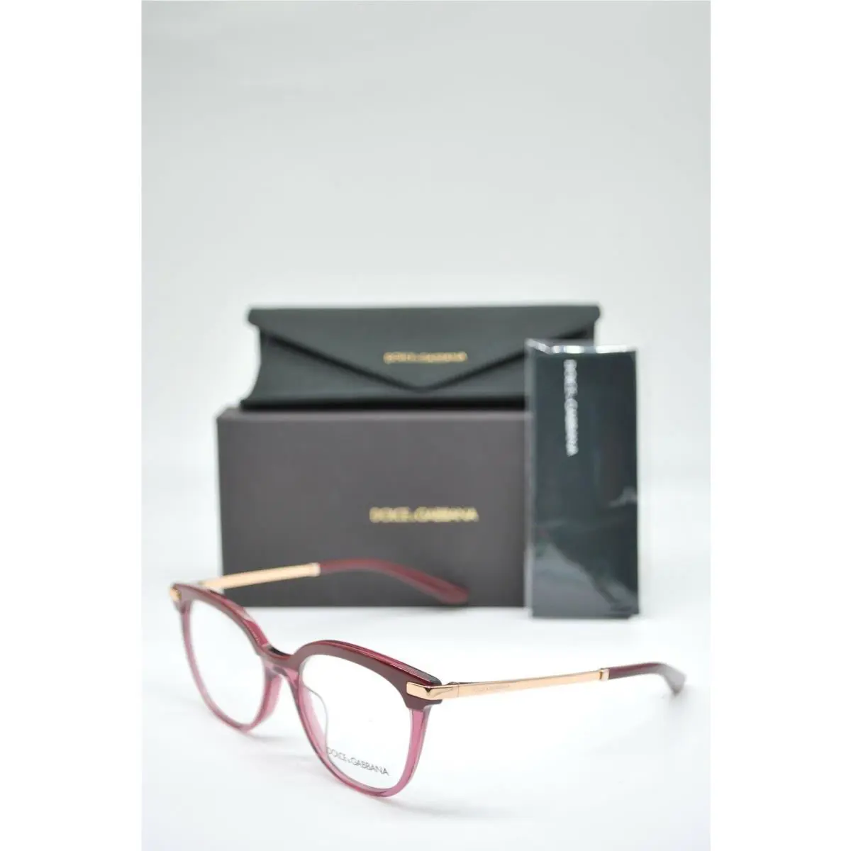 Oakley Dolce Gabanna DG3346-F 3247 Bordeaux Eyeglasses Frame RX 52-18