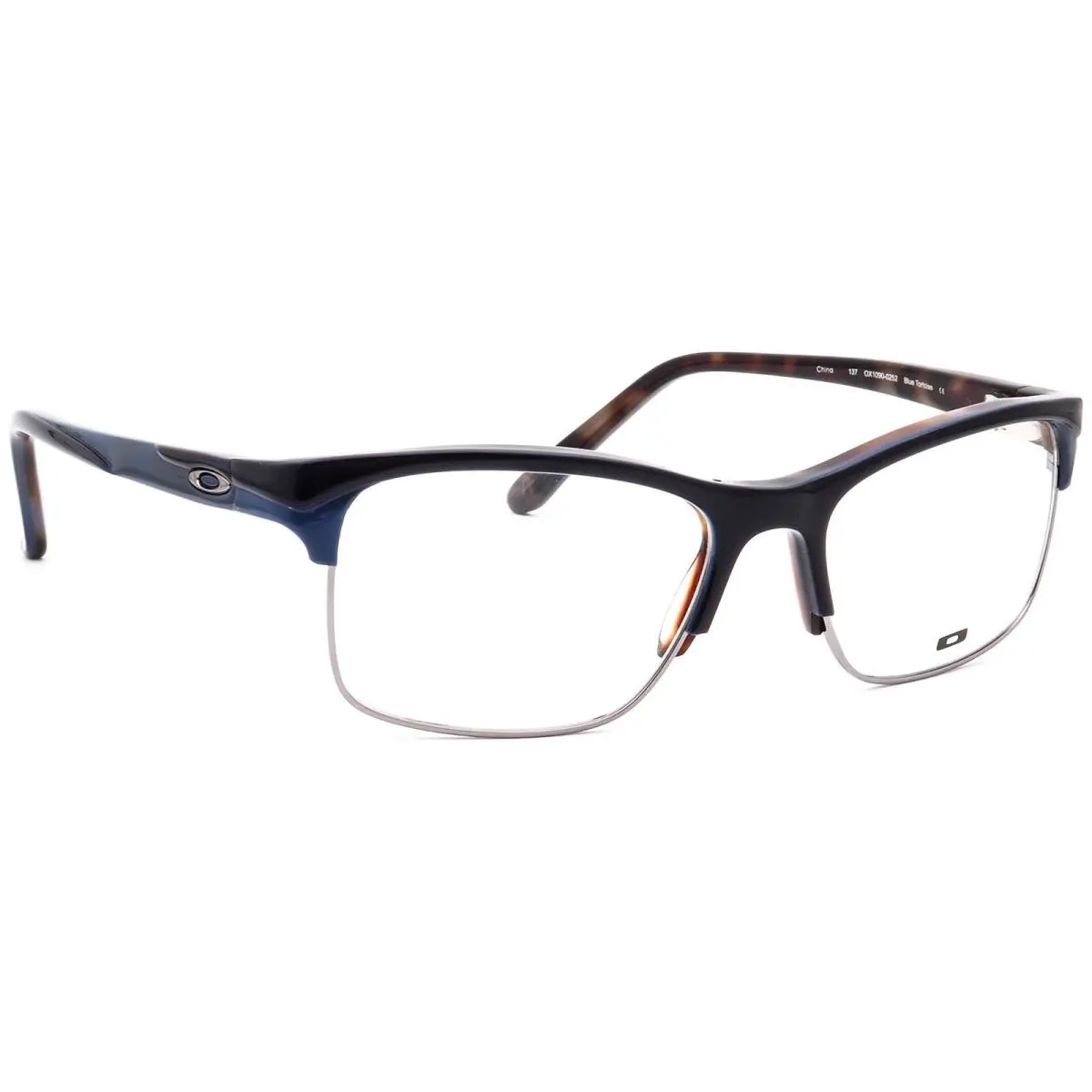 Eyeglasses OX1090-0252 Allegation Dark Blue/havana Square Frame 52-17 137 by Oakley