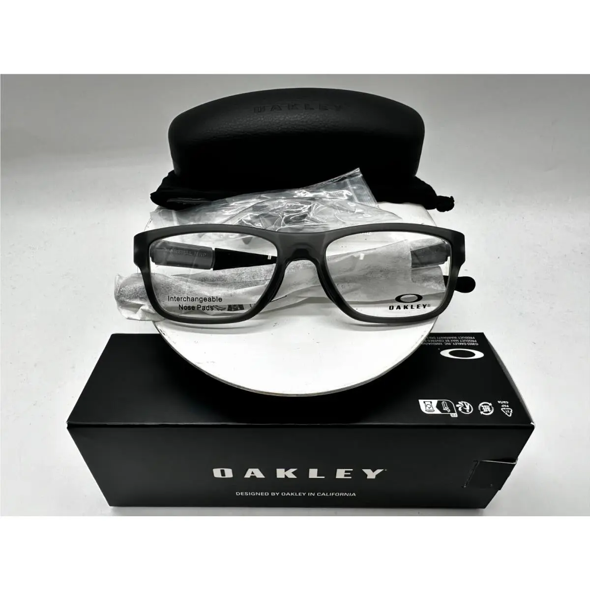 Marshal Mnp OX8091 02 Satin Gray Smoke Eyeglasses Frame 53-17mm by Oakley