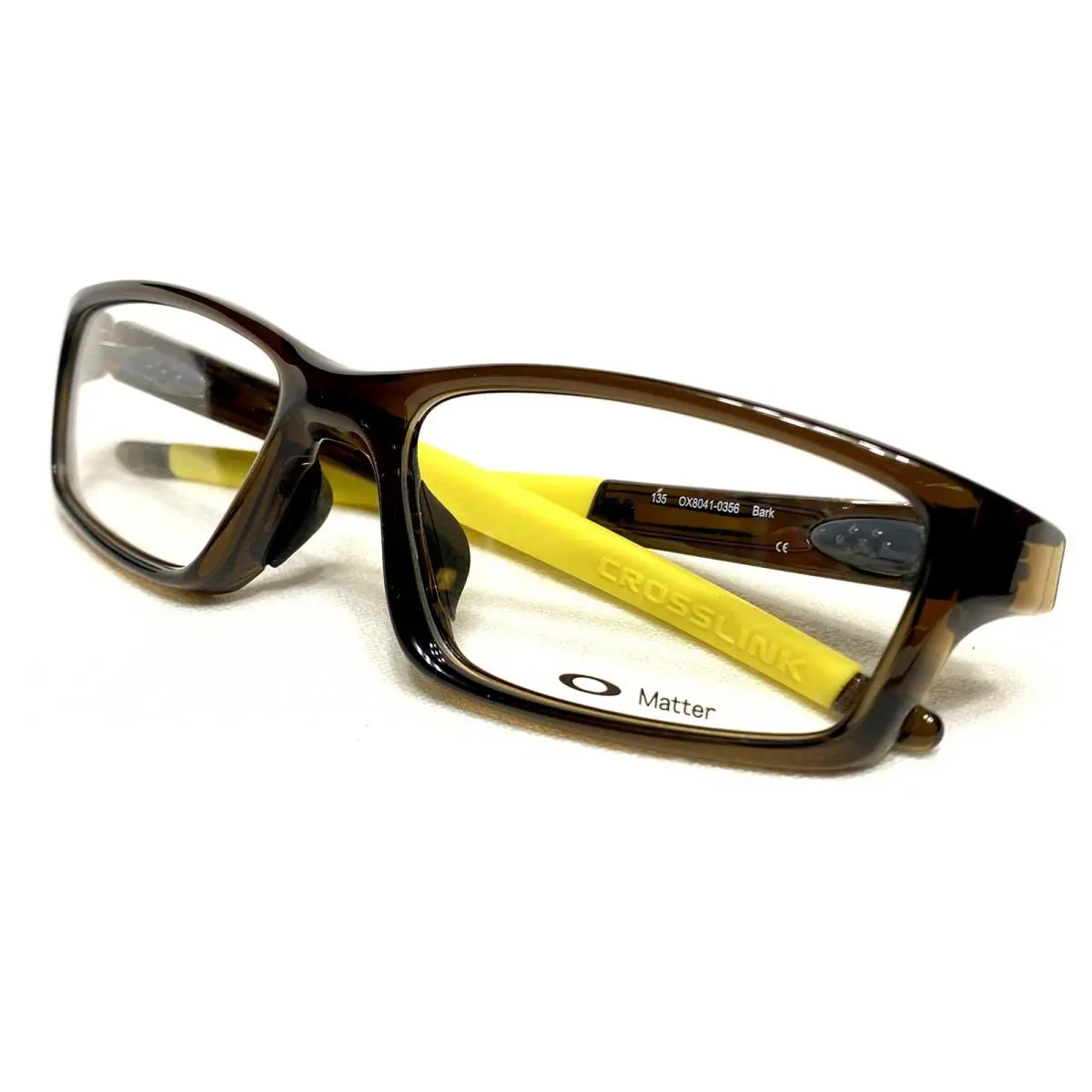 Oakley Crosslink Pitch OX8041-0356 Men`s Brown Bark Eyeglasses Frames 56/17