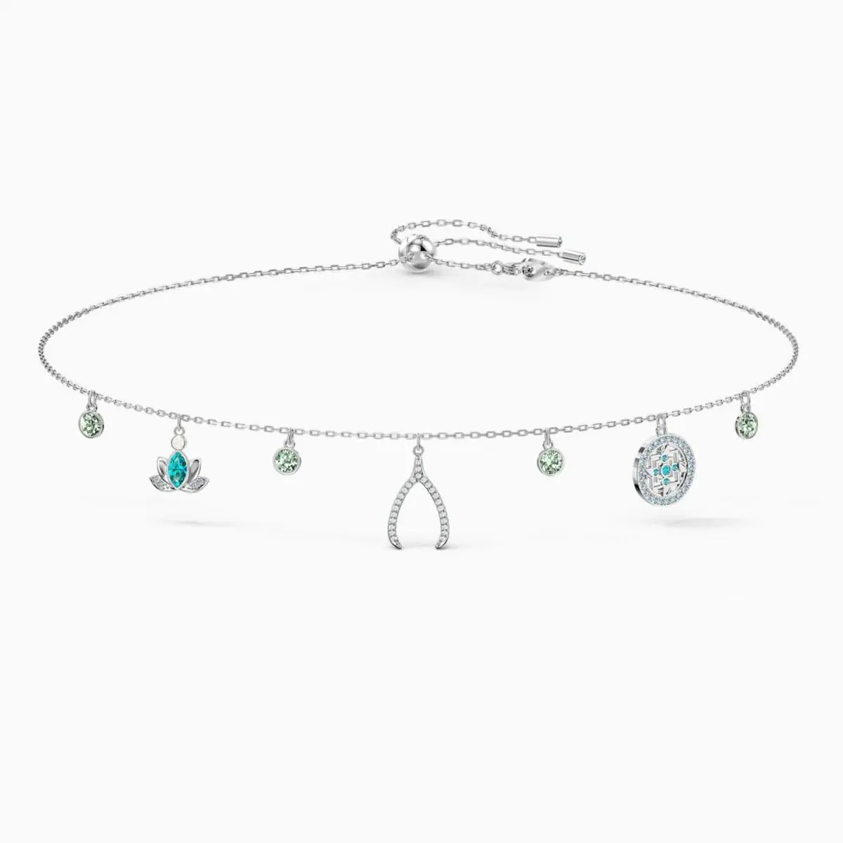 Swarovski Symbolic Charm Necklace Rhodium Plated -5521449