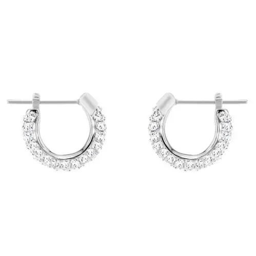 Stone Pierced Hoop Earrings by Swarovski