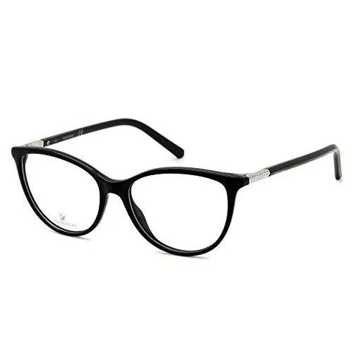 Swarovski Crystal Women`s Designer Eyeglasses SK 5240 001 52 mm in Shiny Black