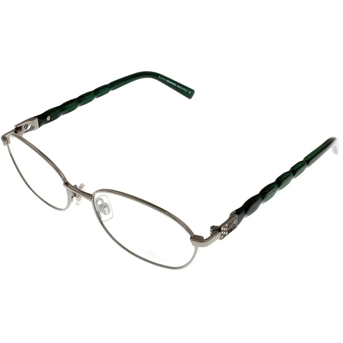 Eyeglasses Frame Fashion Oval Women Green Bambou SW 5047 12A by Swarovski