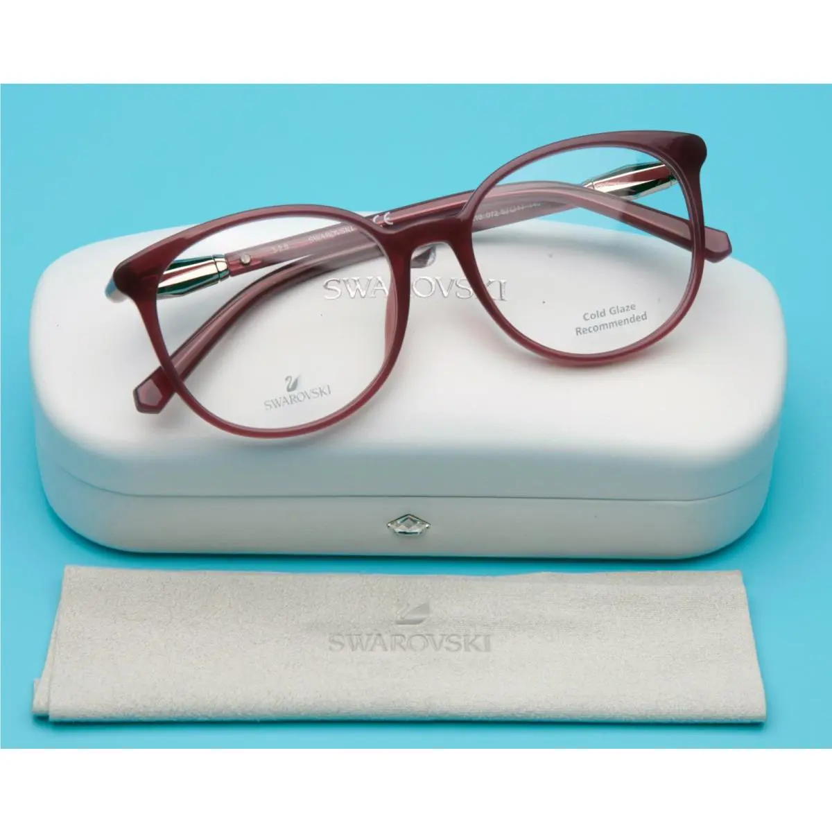 Swarovski SK 5310 072 Cherry Eyeglasses 52-17-140mm B46mm