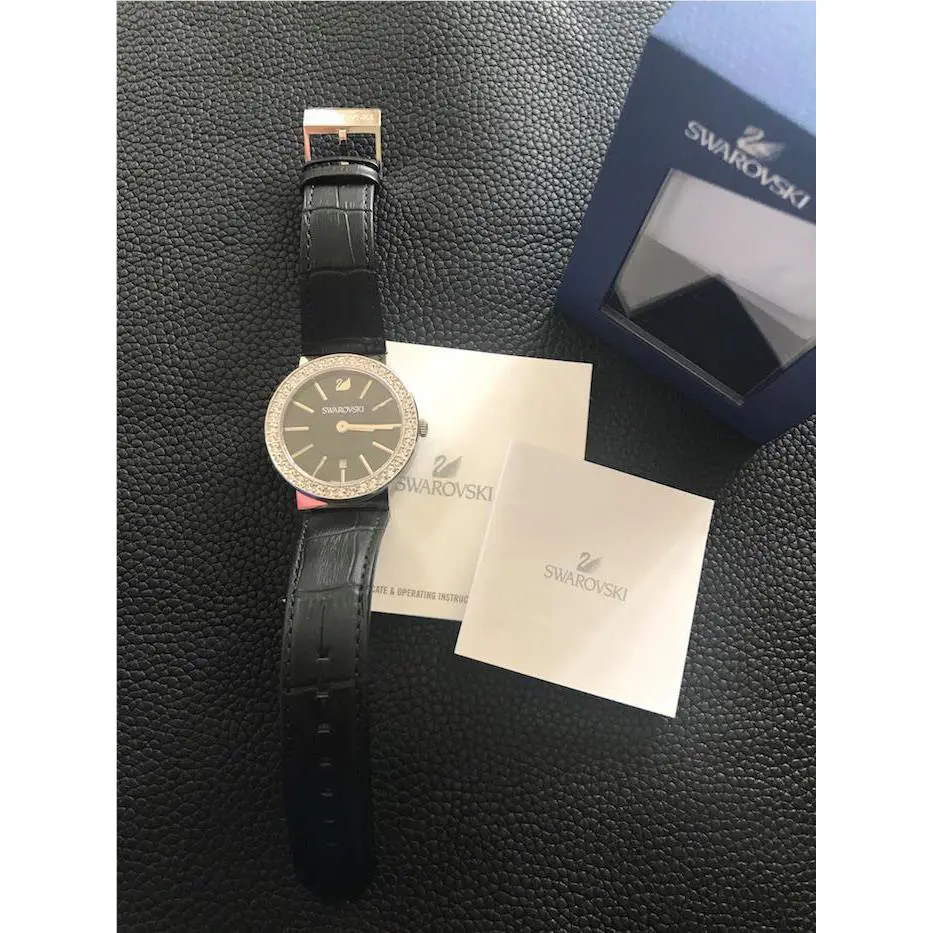 Swarovski 1116550 Citra Sphere Mini Black and Stainless Steel Watch