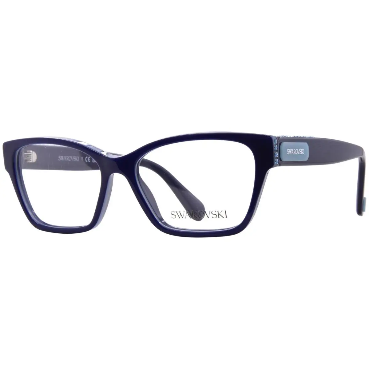 SK2013 1018 Eyeglasses Frame Women`s Light Blue/blue Full Rim 54mm by Swarovski