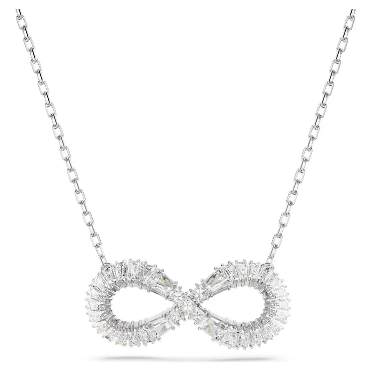 Swarovski Zirconia Hyperbola Pendant Infinity White Rhodium Plated 5679434