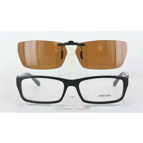 Custom Made For Prada VPR05N-55X16 Polarized Clip-on Sunglasses Eyeglasses Not