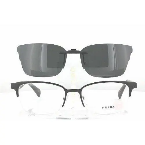 Custom Made For Prada VPR50P-55X19 Polarized Clip-on Sunglasses Eyeglasses Not