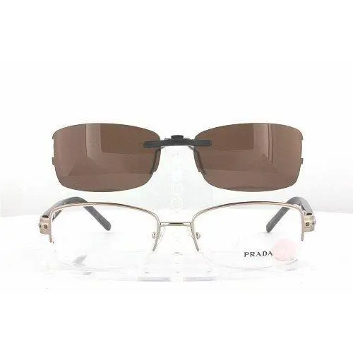 Custom Made For Prada VPR57M-52X17 Polarized Clip-on Sunglasses Eyeglasses Not