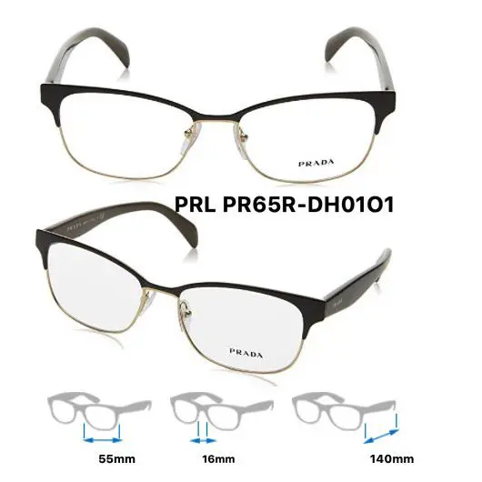 Prada Eyeglass Frames VPR65R Unisex Multiple Colors - Multiple, Frame: Multiple