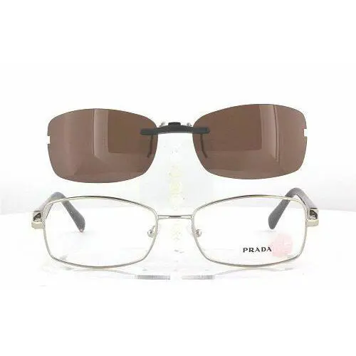 Custom Made For Prada VPR59N-54X17 Polarized Clip-on Sunglasses Eyeglasses Not