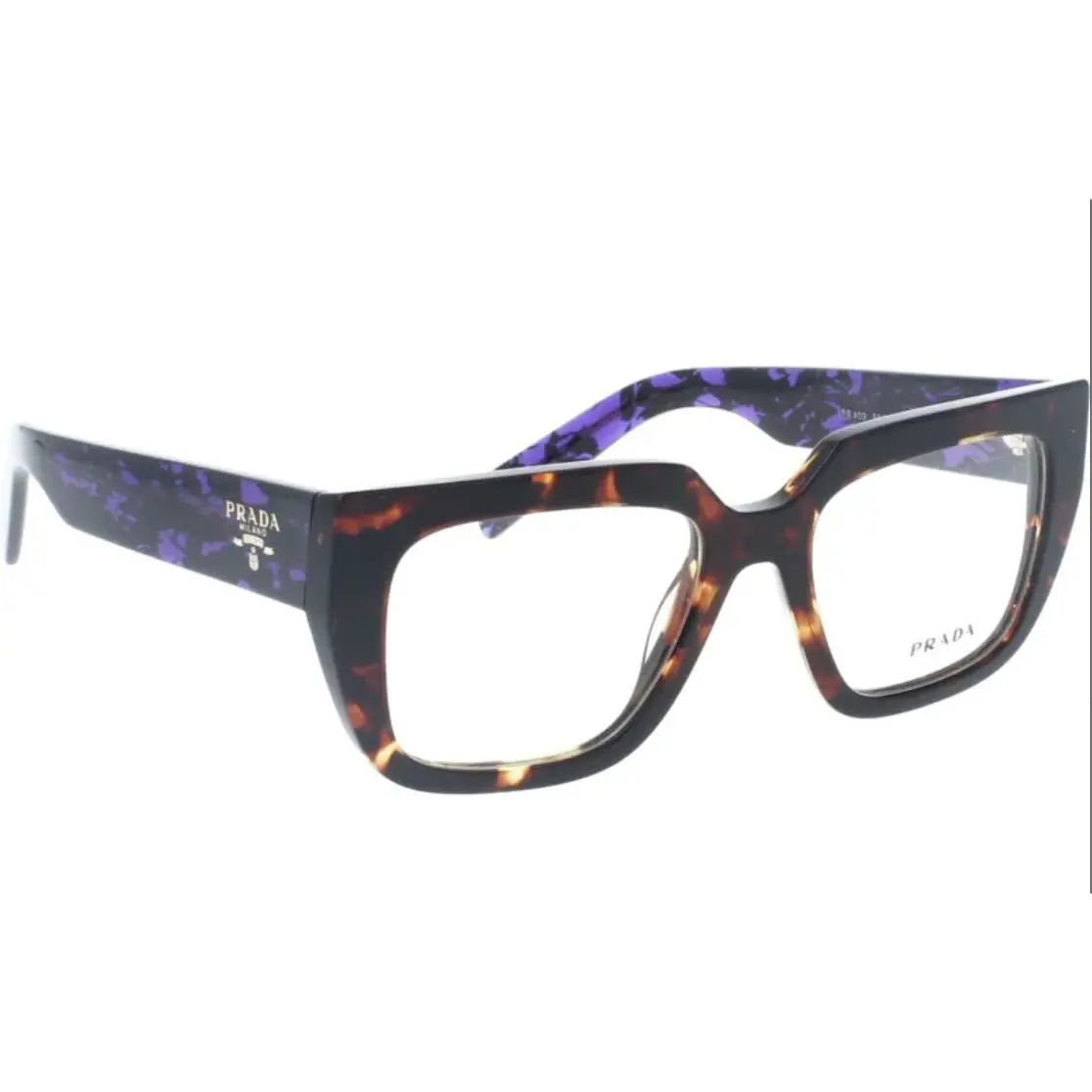 Prada Reading Glasses Vpr A03 14O-1O1 52-18 Tortoise Purple Frames Readers