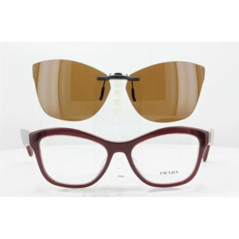 Custom Made For Prada VPR29R-54X17 Polarized Clip-on Sunglasses Eyeglasses Not