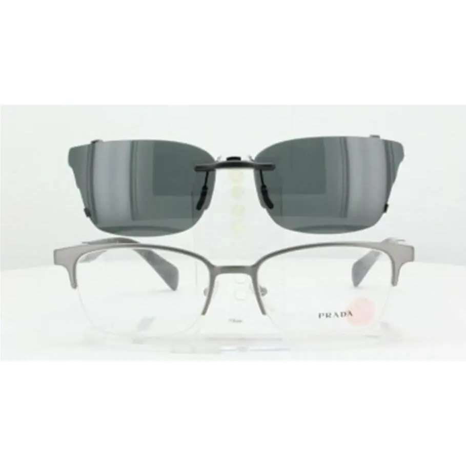 Custom Made For Prada VPR50P-55X19-T Polarized Clip-on Sunglasses Eyeglasses No
