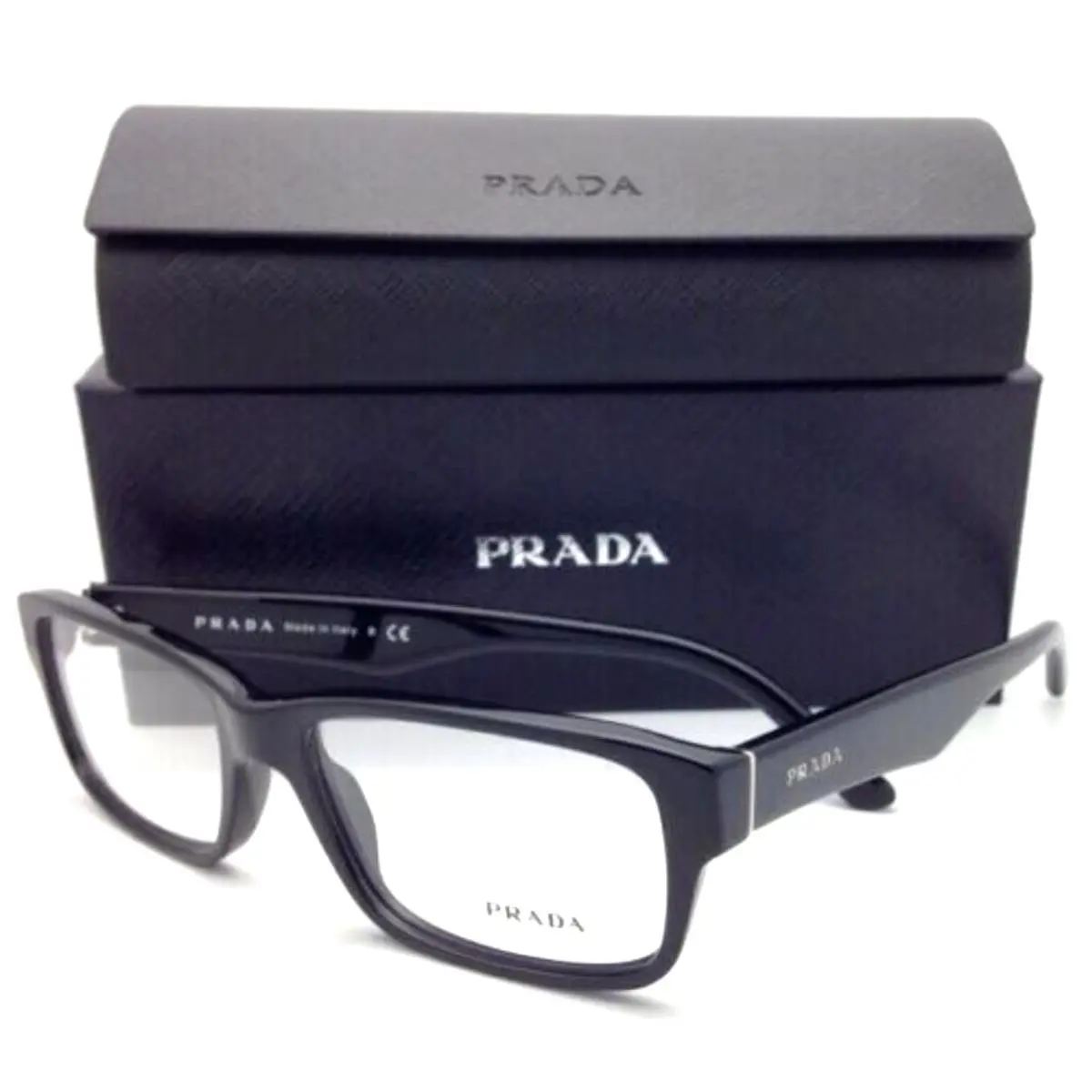 Classic Prada Reading Glasses Vpr 16M 1AB-1O1 55-16 140 Black Frames Readers