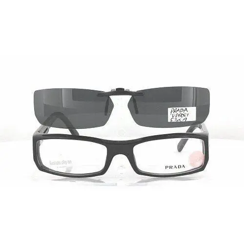 Custom Made For Prada VPR051-53X17 Polarized Clip-on Sunglasses Eyeglasses Not