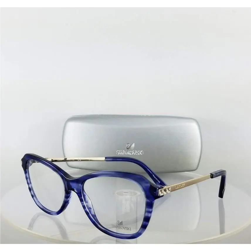 Swarovski Eyeglasses Florrie SW 5161 090 Blue Silver Frame
