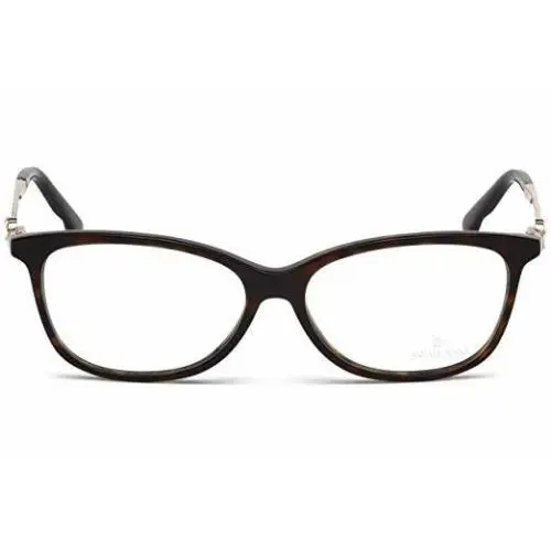 Swarovski Sw 5190-F 052 Tortoise Plastic Cat Eyeglasses 52-14-140 Asian Fit 5190