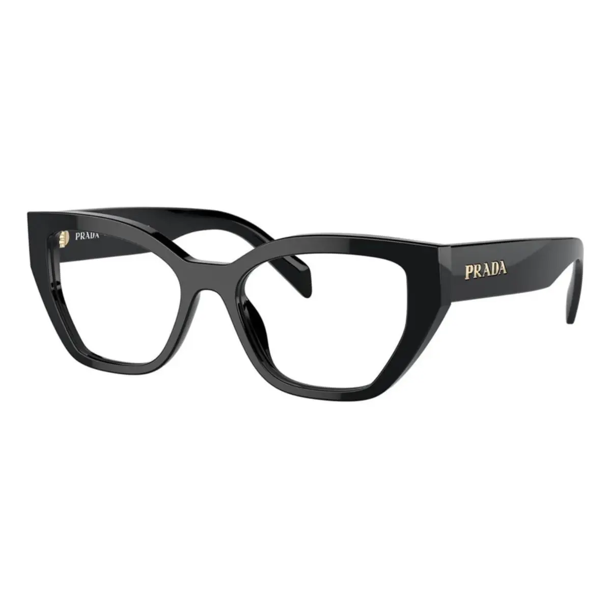 Prada Reading Glasses Vpr A16 16K-1O1 53-18 145 Black Cat Eye Frames Readers