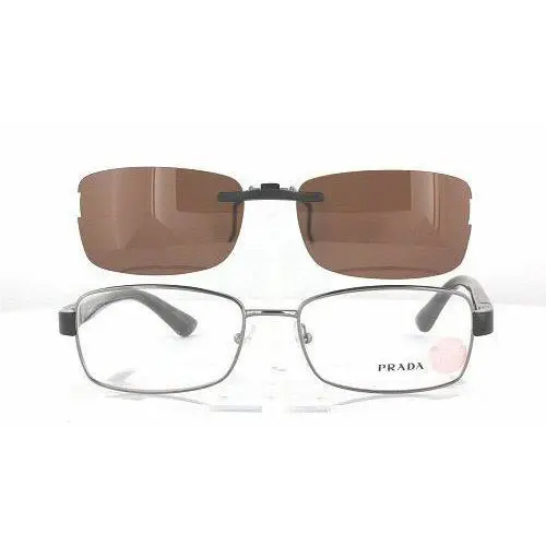 Custom Made For Prada VPR51O-54X17 Polarized Clip-on Sunglasses Eyeglasses Not