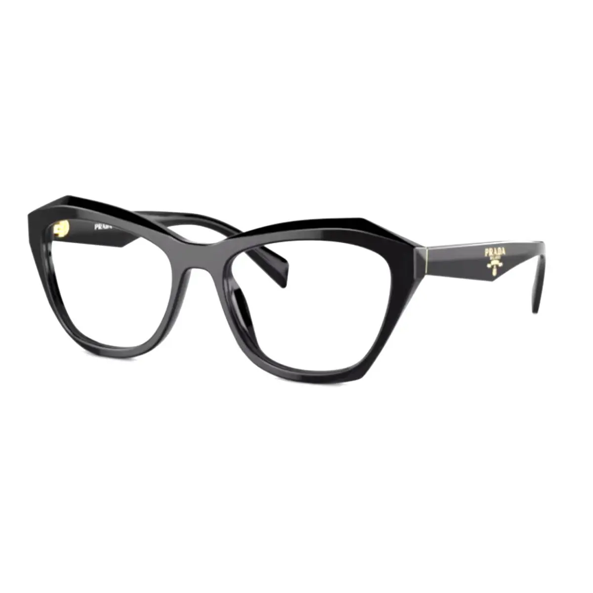 Prada Reading Glasses Vpr A20 16K-1O1 54-18 135 Black Cat Eye Frames Readers