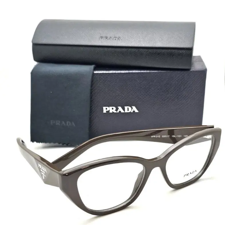 Prada Reading Glasses Vpr 21Z 15L-1O1 52-17 130 Green Cat Eye Frames Readers