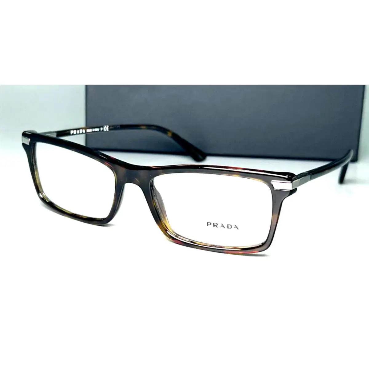 Prada Reading Glasses Vpr 03Y 2AU-1O1 56-17 150 Wide Tortoise Frames Readers