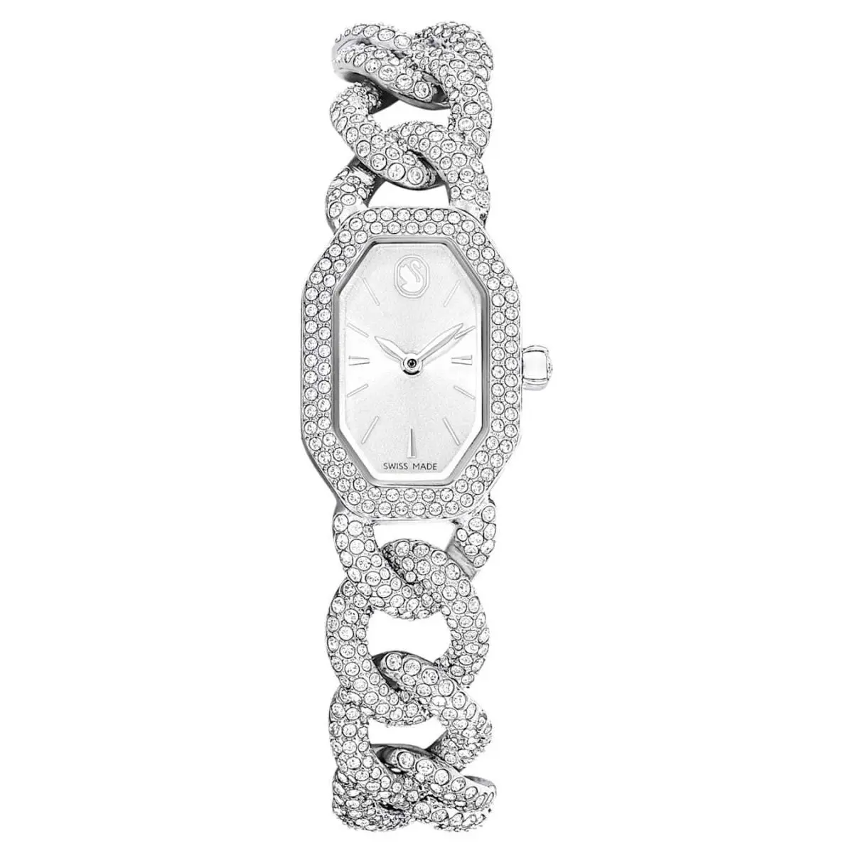 Swarovski Dextera Chain Watch Swiss Made Crystal Bracelet 44mm Stainless Steel 5668899