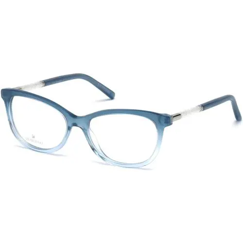 Swarovski SK5211 092 Blue Ombre Plastic Petite Fit Eyeglasses Frame 54-16-140
