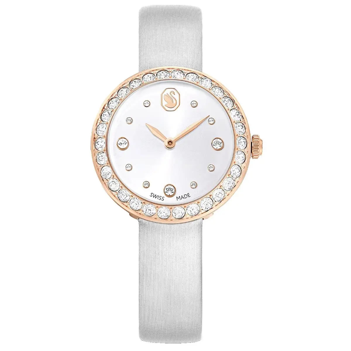 Swarovski 5710105 Crystal Matrix Tennis Rose Tone Women`s Watch