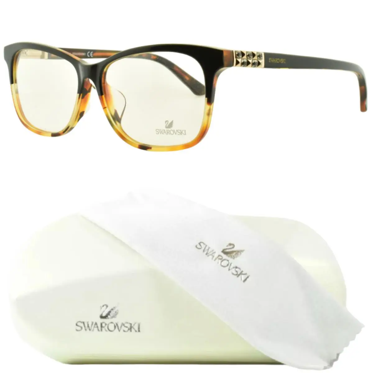 Swarovski SW5132 005 Black Havana Asian Fit Full Rim Womens Optical - Frame: Black Havana